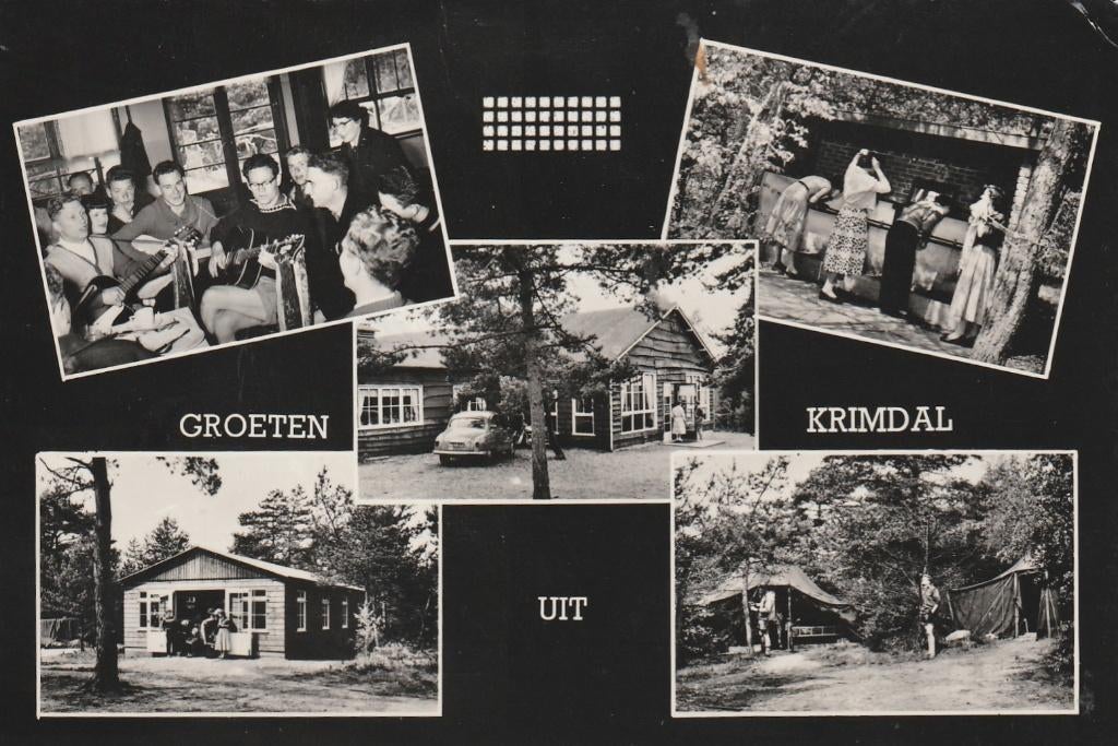 HOENDERLOO R.K. Vakantieoord Krimdal Groeten, Verzamelen, Ansichtkaarten | Nederland, Gelopen, Gelderland, 1960 tot 1980, Verzenden