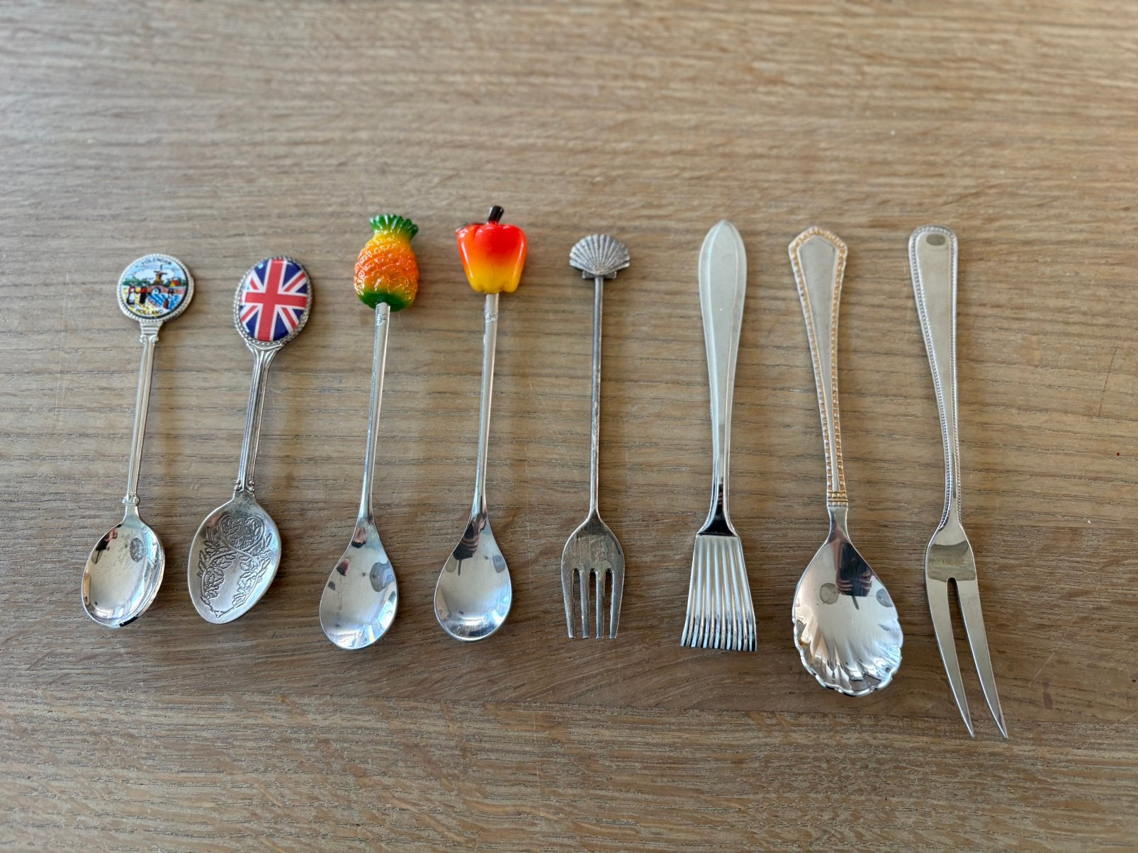 Setje divers vintage klein bestek (ook los te koop), Ophalen of Verzenden