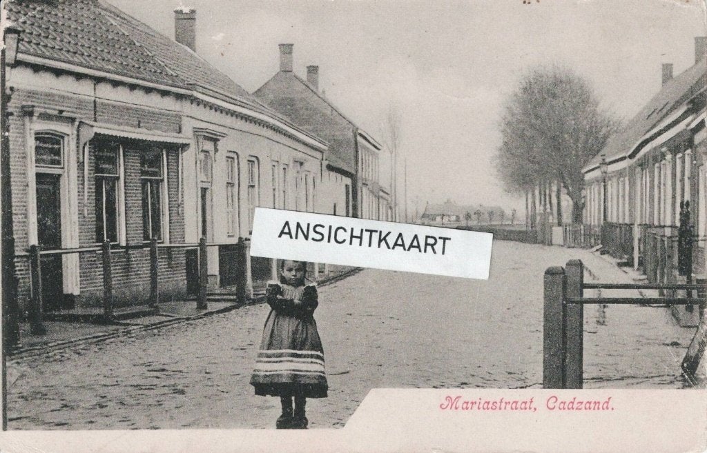 Ansichtkaart Cadzand - Mariastraat - Militair verstuurd, Verzenden, Voor 1920, Gelopen, Zeeland