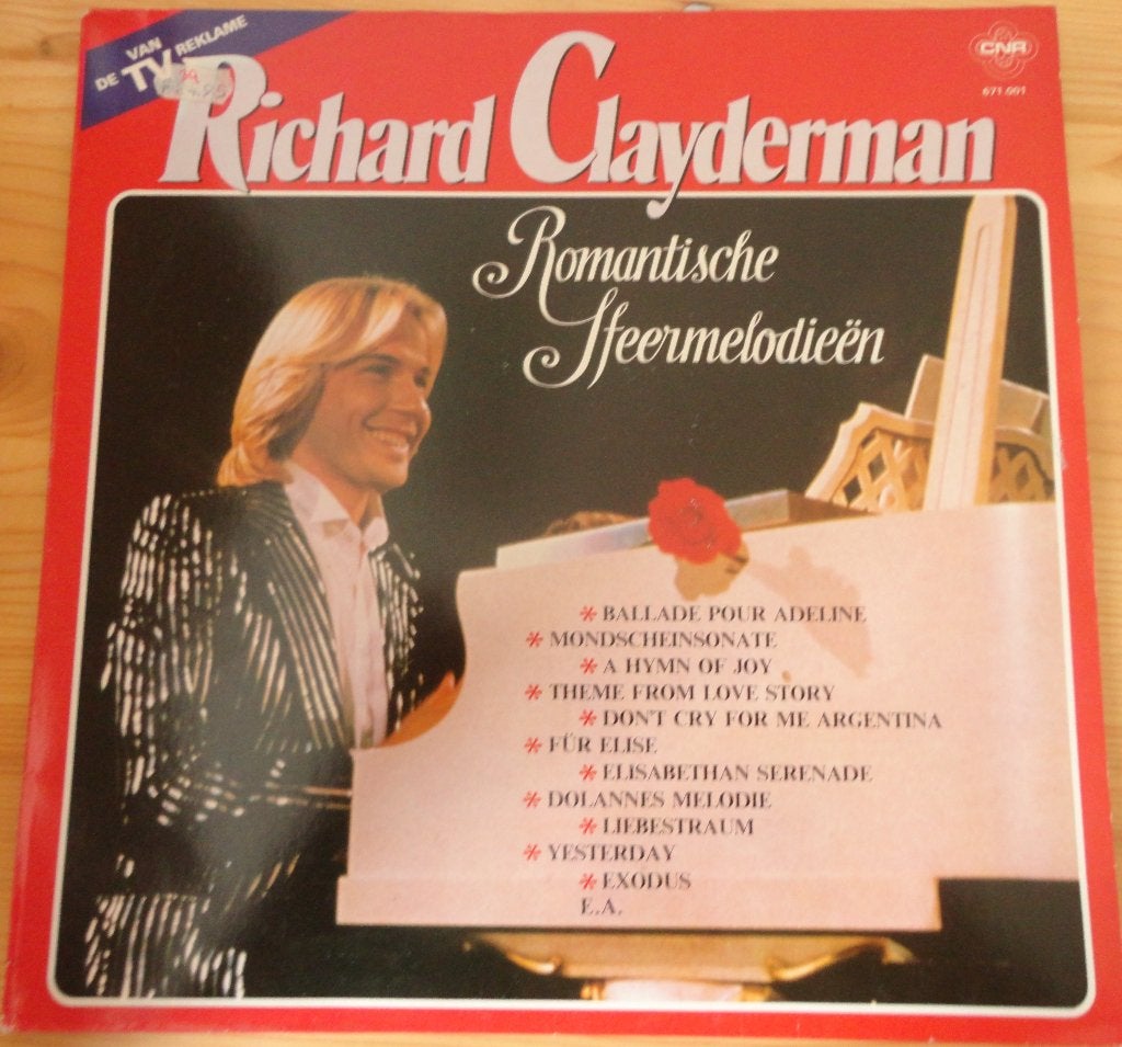 Richard Clayderman - Romantische Sfeer Melodieen, Ophalen of Verzenden, Gebruikt, 12 inch