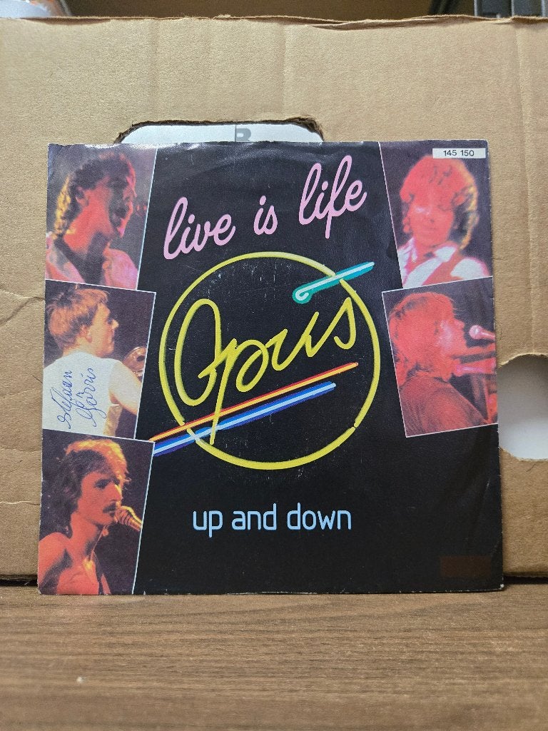 Opus - Live is life, 7 inch, Ophalen of Verzenden, Zo goed als nieuw, Pop