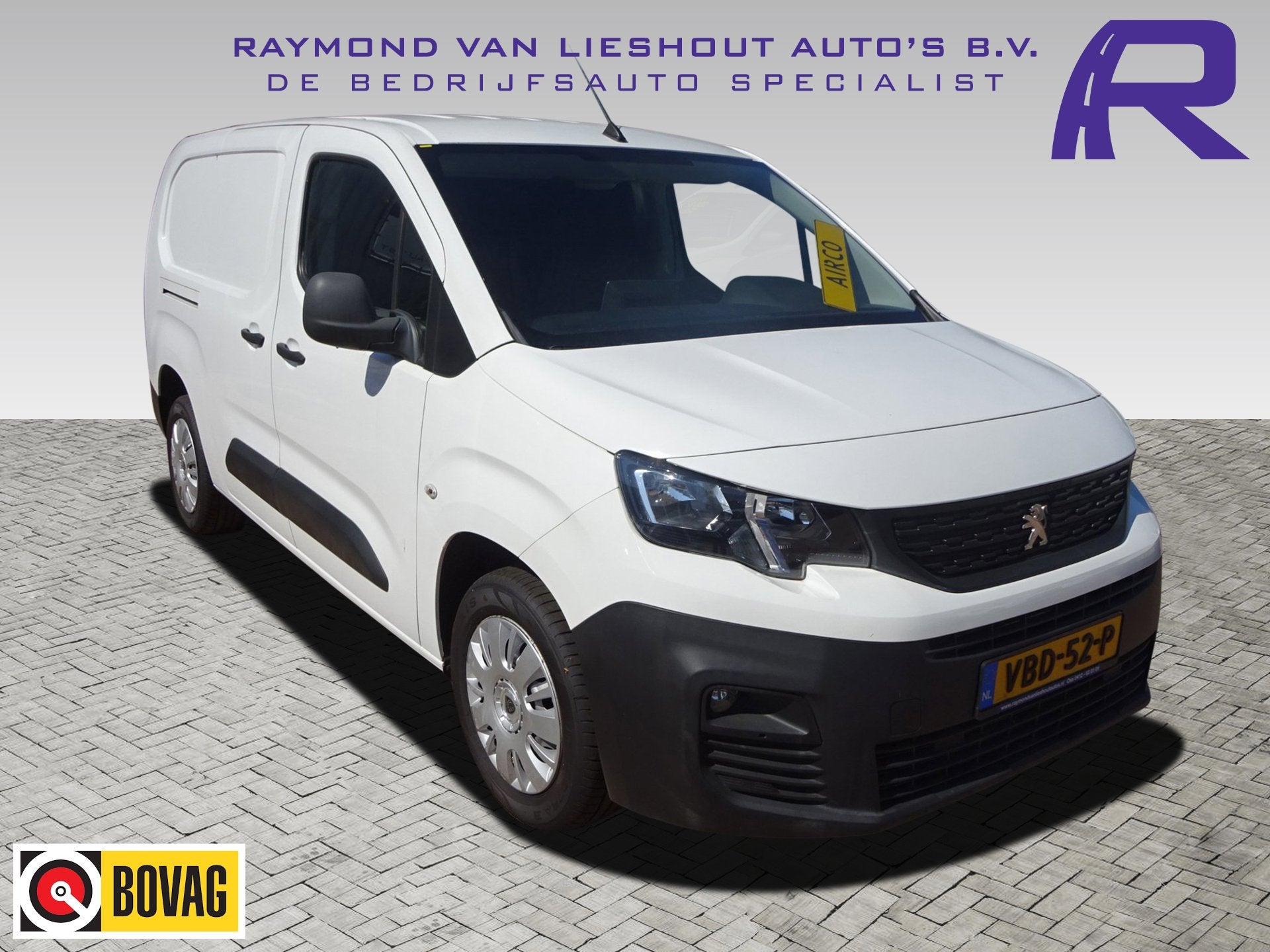Peugeot Partner 1.6 BlueHDI Premium Long 100 PK AIRCO NAVI D, Auto's, Gebruikt, 4 cilinders, Origineel Nederlands, Bedrijf