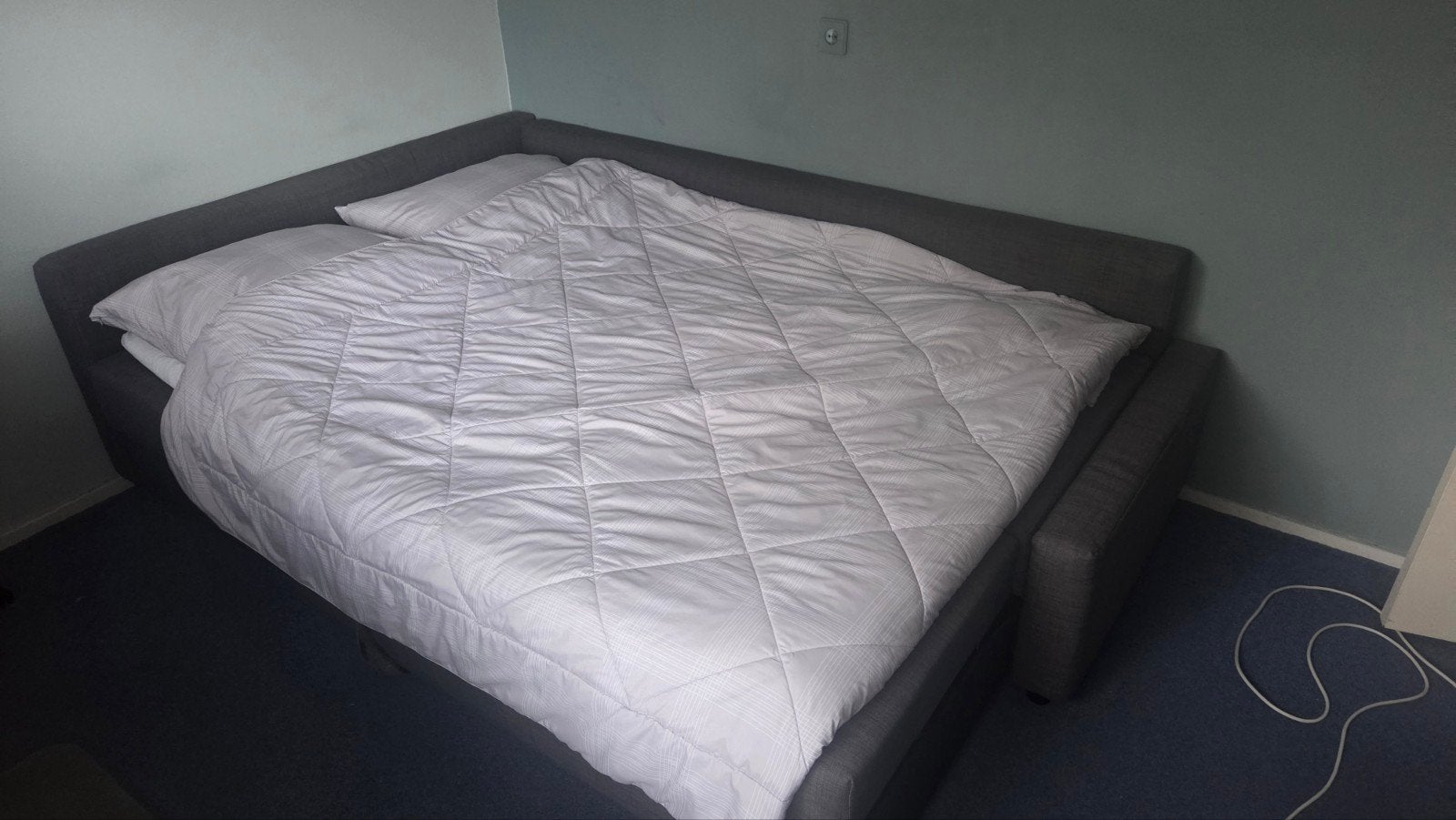 IKEA Friheten - donkergrijs, Ophalen, Gebruikt, Tweepersoons, 140 cm