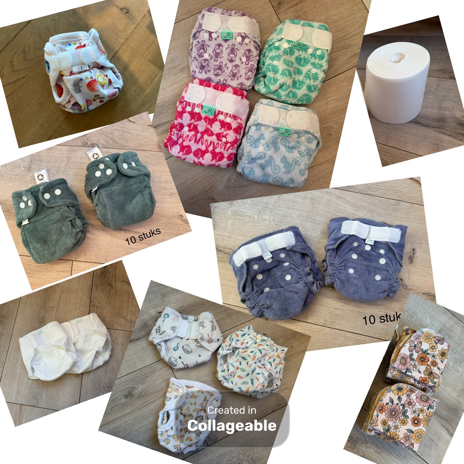 Nieuwe wasbare luiers met accessoires, Ophalen of Verzenden, Nieuw, Jongetje of Meisje