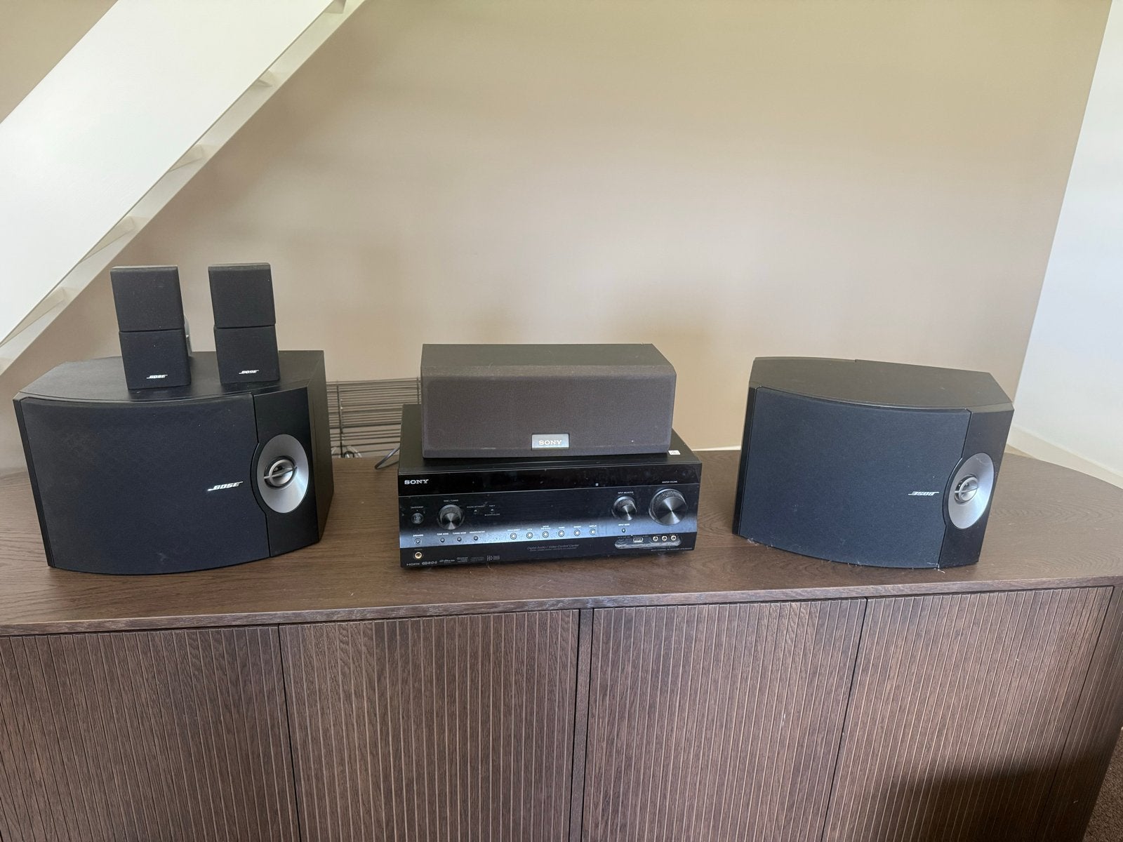 Sony Receiver met Bose 301 Speakers, Ophalen, Gebruikt, Losse componenten, Sony