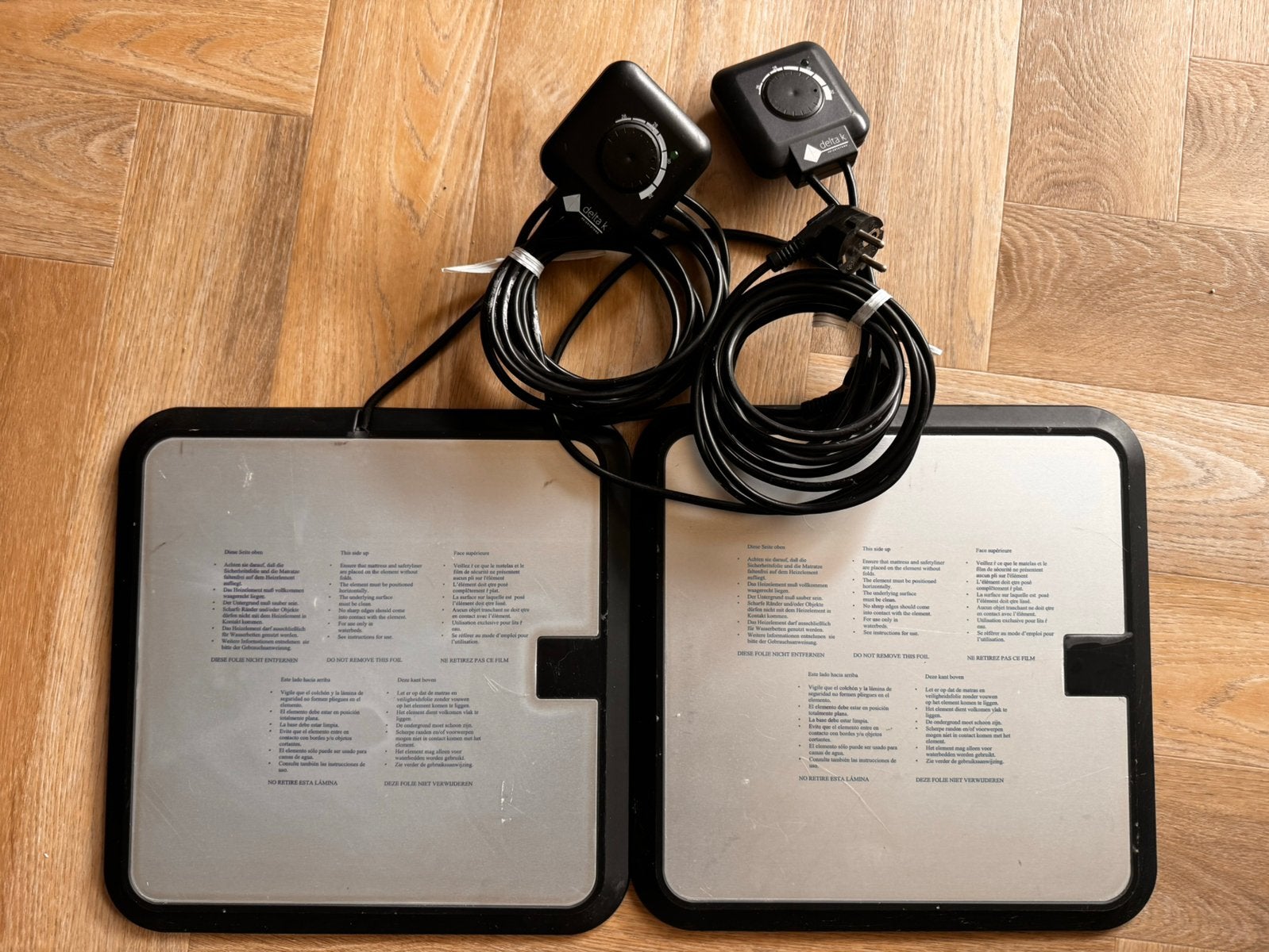 2x Kersmische verwarming met thermostaat waterbed Delta K, Huis en Inrichting, Slaapkamer | Waterbedden, 70 cm of minder, Tweepersoons