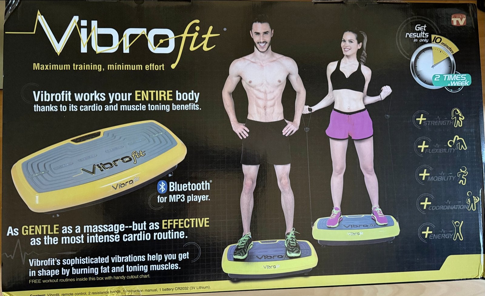 Vibrofit Trilplaat - Maximale training, minimale inspanning, Ophalen, Kunststof, Trilplaat, Armen