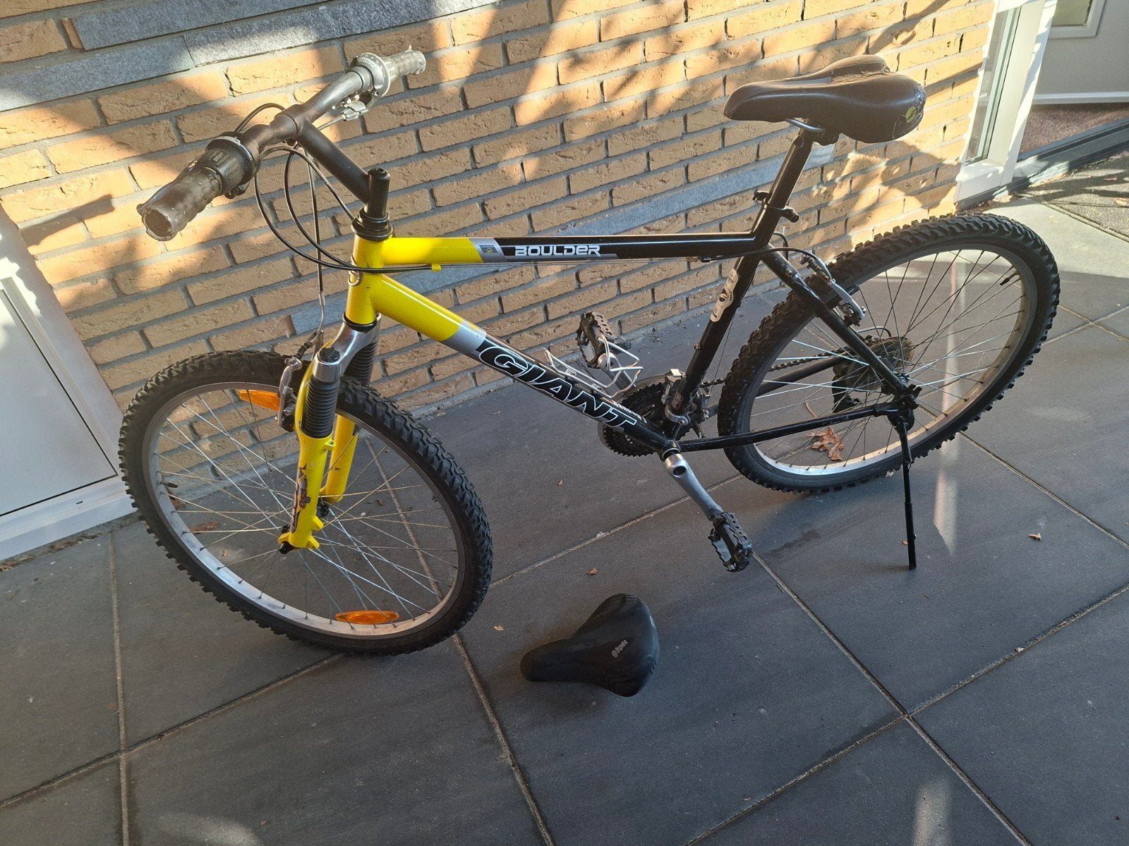 giant mountain bike geel, Fietsen en Brommers, Ophalen, Gebruikt, 26 inch, 49 tot 53 cm
