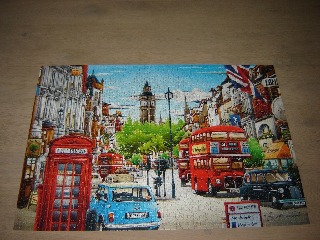 Puzzel Castorland LONDON 1500 st., Ophalen of Verzenden, 500 t/m 1500 stukjes, Zo goed als nieuw, Legpuzzel