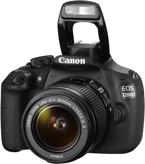 Canon EOS 1200D spiegelreflexcamera met 18-55mm lens, Spiegelreflex, Canon, Zo goed als nieuw, Accu