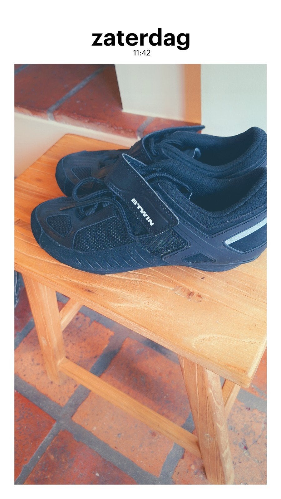 Btwin wielrenschoenen of spinning schoenen maat 37, Ophalen, Gebruikt