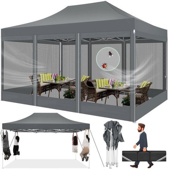 Tuinpaviljoen - Tuintent Opvouwbaar – Partytent, Corvance B.V., Verzenden, Nieuw, Corvancebol@gmail.com