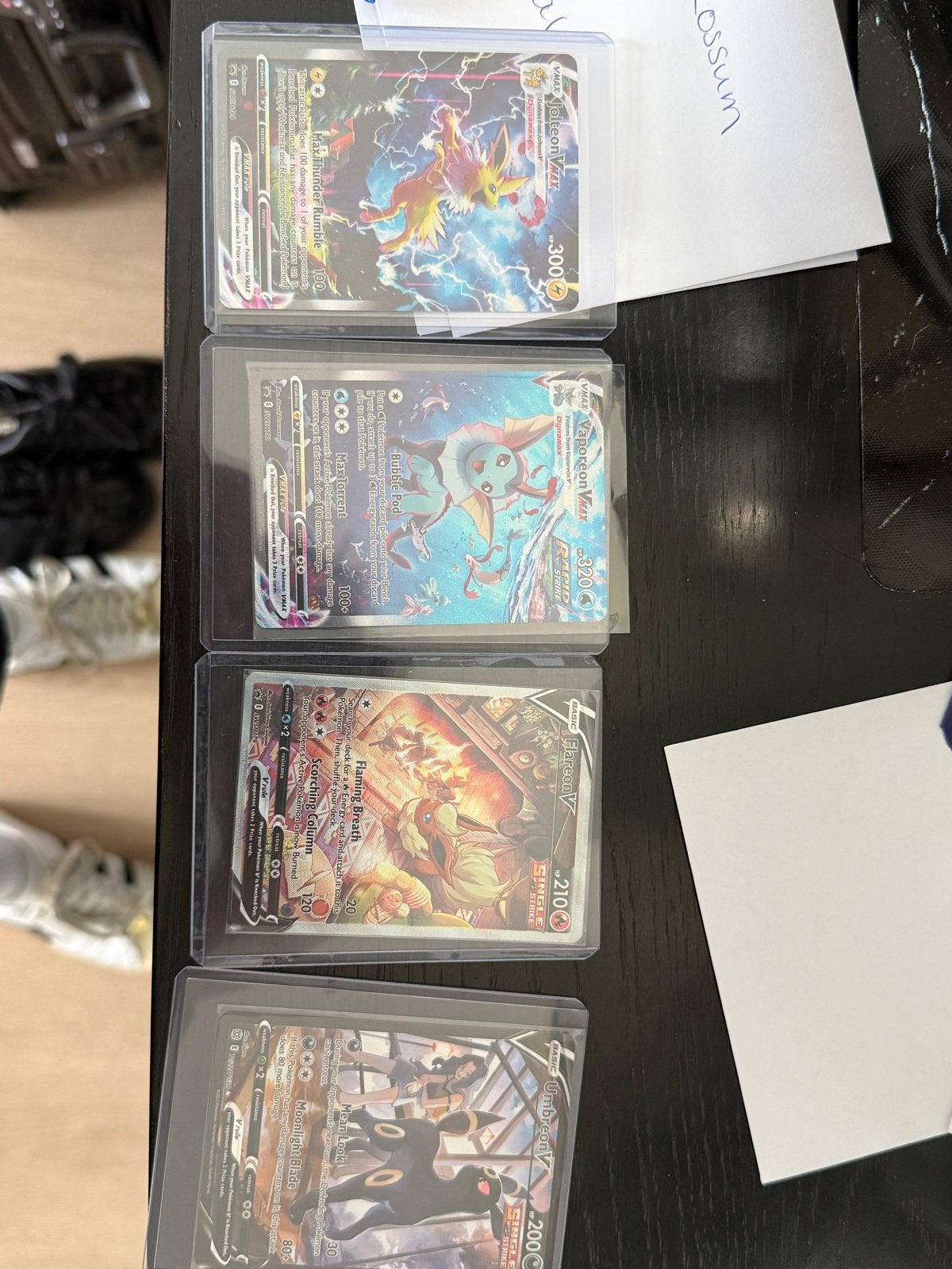 Jolteon, Vaporeon, Flareon, Umbreon Pokémon kaarten, Ophalen of Verzenden, Zo goed als nieuw, Meerdere kaarten