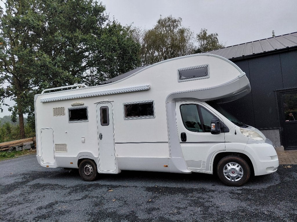6 persoons Camper Rollerteam uit 2009, 2977 kg, 2287 cc, Leder en Stof, Wit
