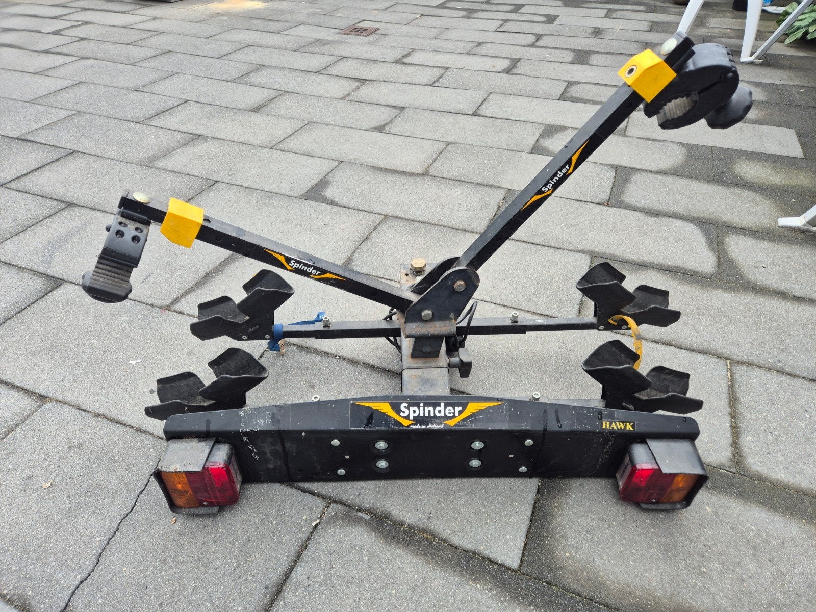 Spinder Hawk fietsdrager voor 2 fietsen, Ophalen, Gebruikt, Trekhaakdrager