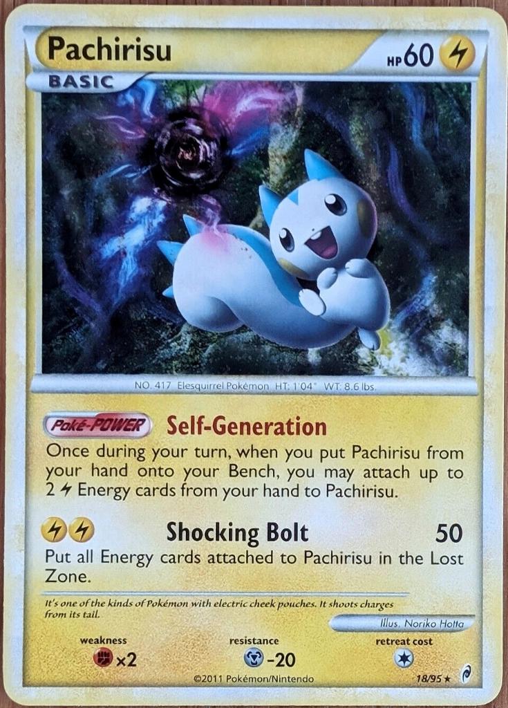 pokemon Pachirisu 18/95 holo Call of Legends, Ophalen of Verzenden, Zo goed als nieuw, Losse kaart, Foil