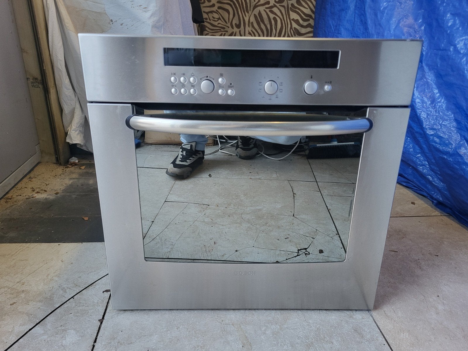 BOSCH RVS INBOUW COMBI OVEN EN MAGNETRON 60+ 60, Ophalen, Zo goed als nieuw, Hete lucht