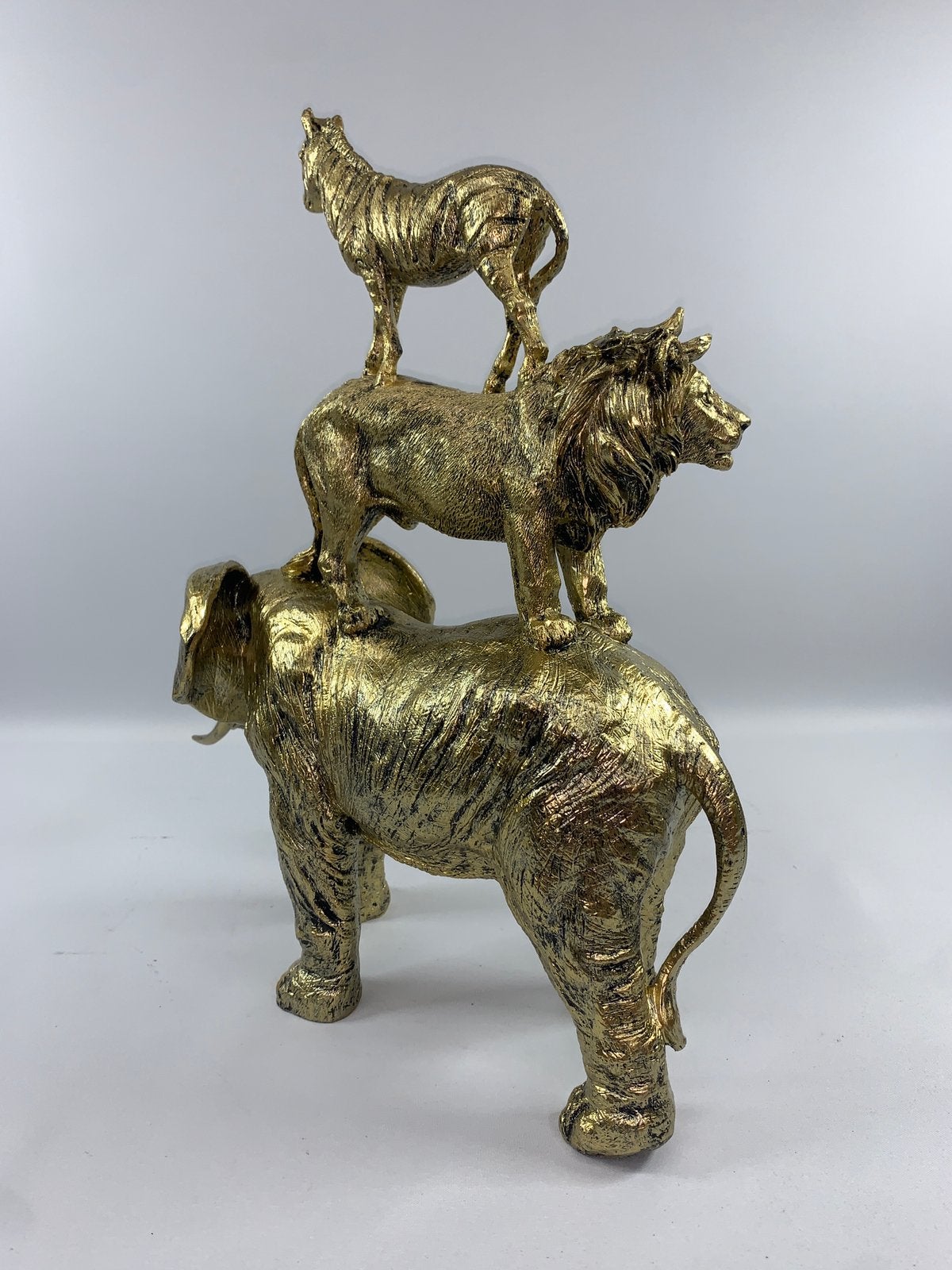Olifant Leeuw Zebra - Decoratie - Shabella-deco, Shabella, Nieuw, Ophalen of Verzenden, Goud