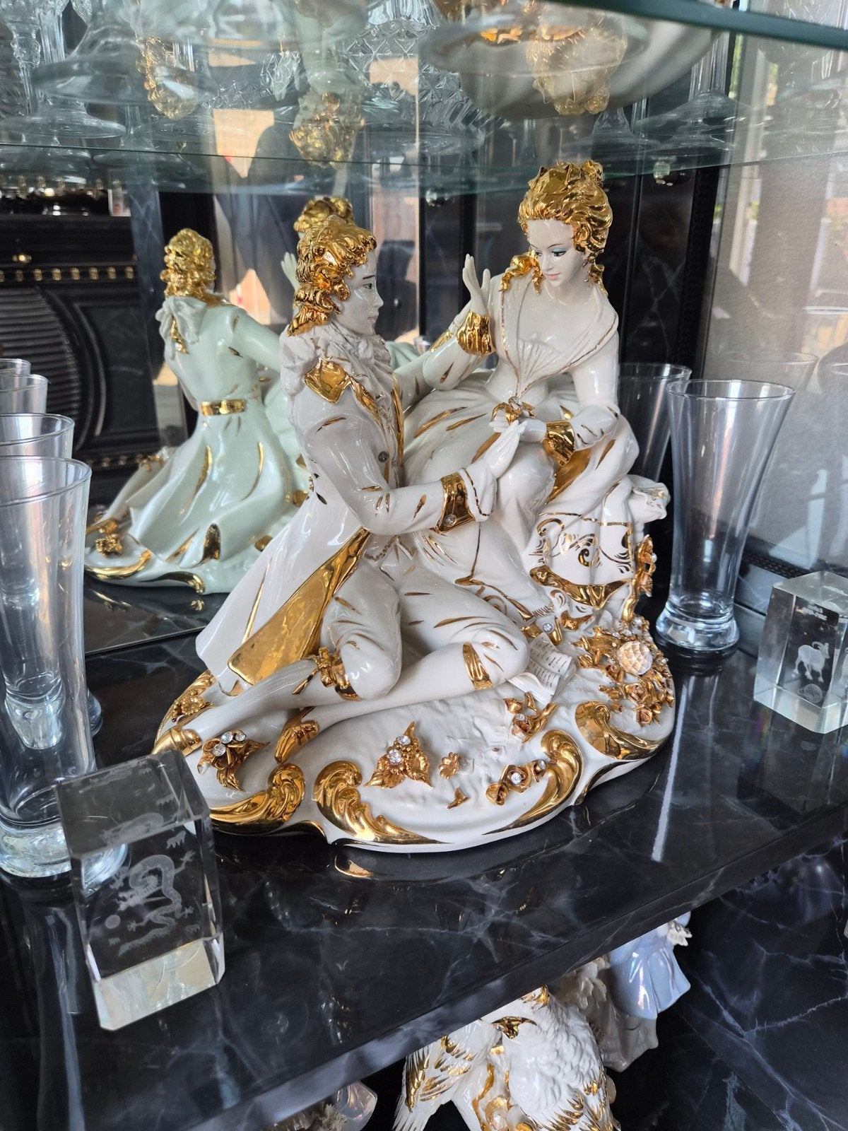 Woonaccessoire (groot, goud wit). Geen beschadigingen, Ophalen