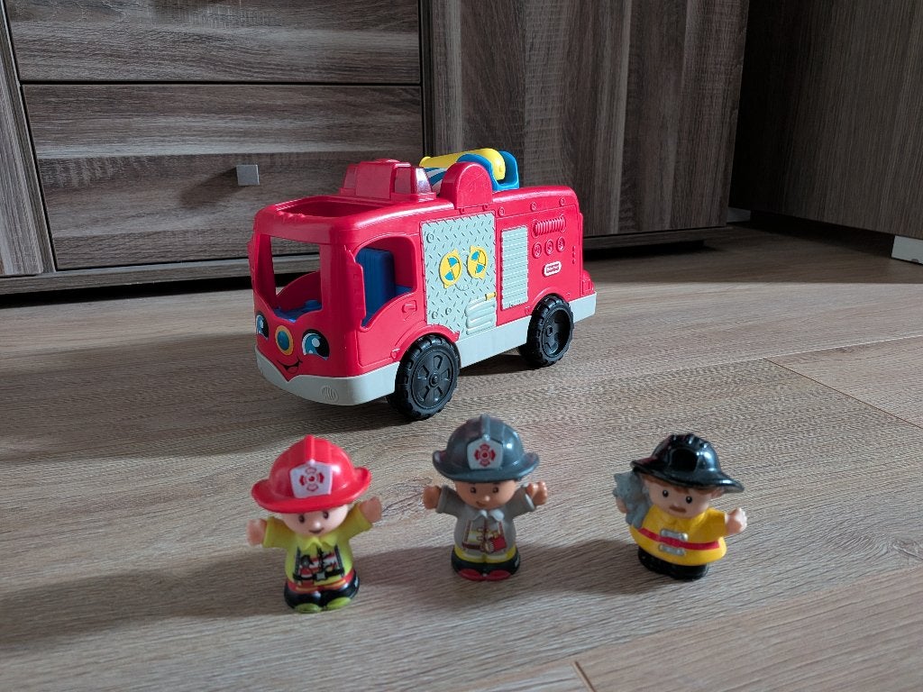 Little people brandweer auto, Ophalen, Gebruikt, Auto of Voertuig, Met licht