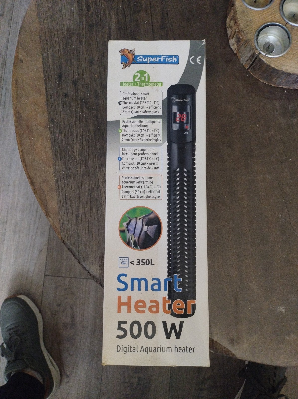 superfish aquarium heater 500w tot 350 liter, Ophalen of Verzenden