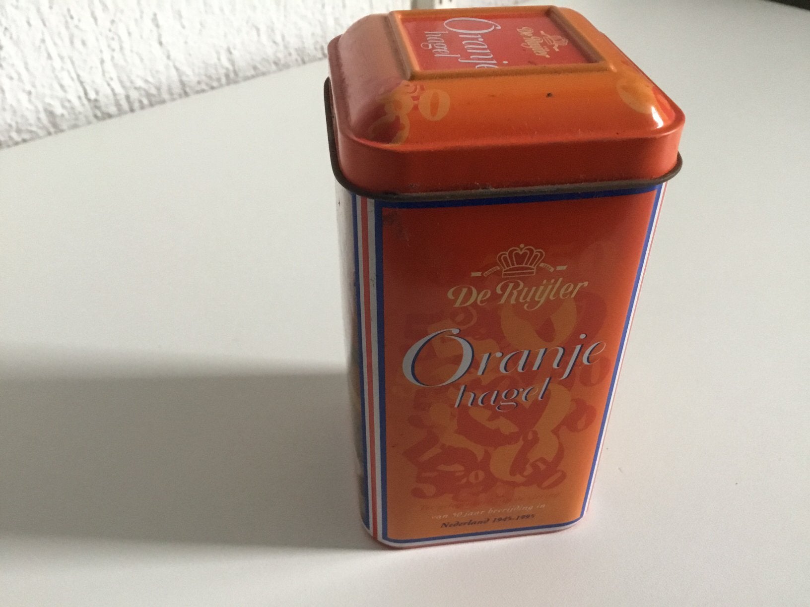 Blikje van De Ruyter oranje hagel, Ophalen of Verzenden, Zo goed als nieuw, Overige