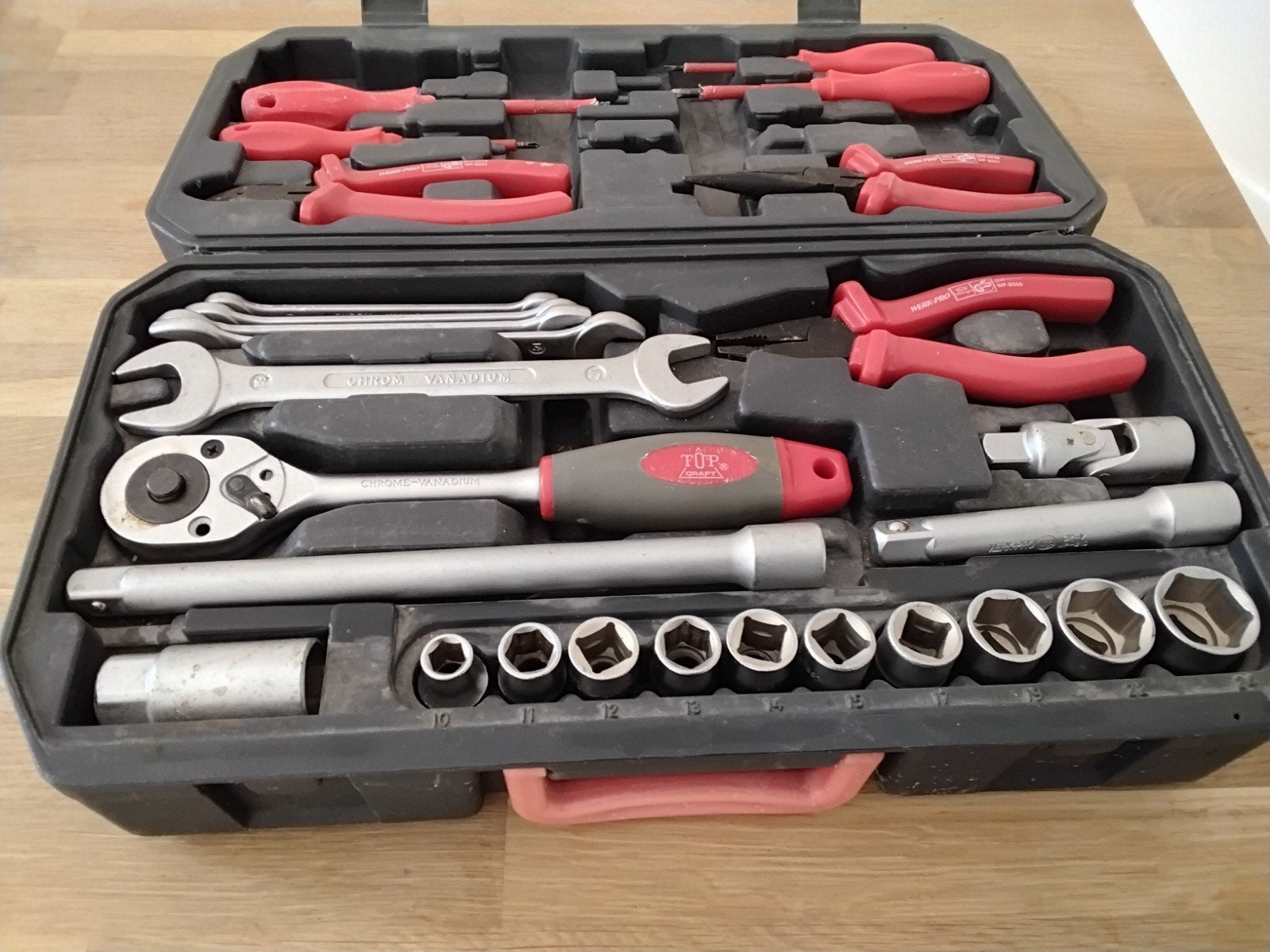 Top Craft 27 delig Gereedschapskoffer gereedschap, Doe-het-zelf en Verbouw, Ophalen of Verzenden, Gebruikt