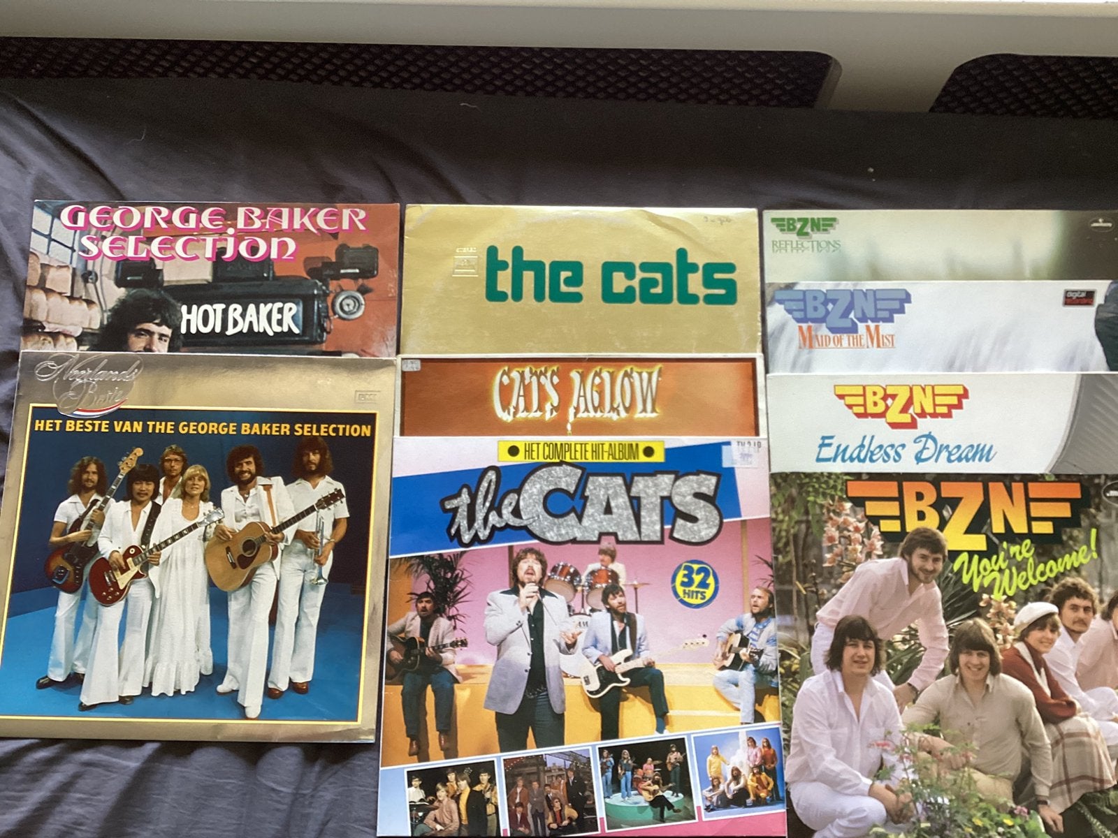 9 lp’s 4 x BZN 3x The Cats en 2 x George Baker Selection, Drie personen of meer