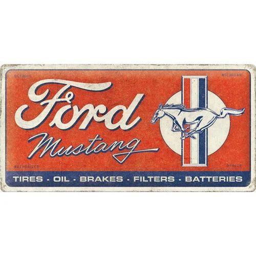 Ford Mustang Horse logo relief reclamebord van metaal deco, Verzamelen, Ophalen of Verzenden, Nieuw, Auto's