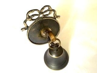 vintage messing wandbel met strikdecoratie deurbel winkelbel, Ophalen