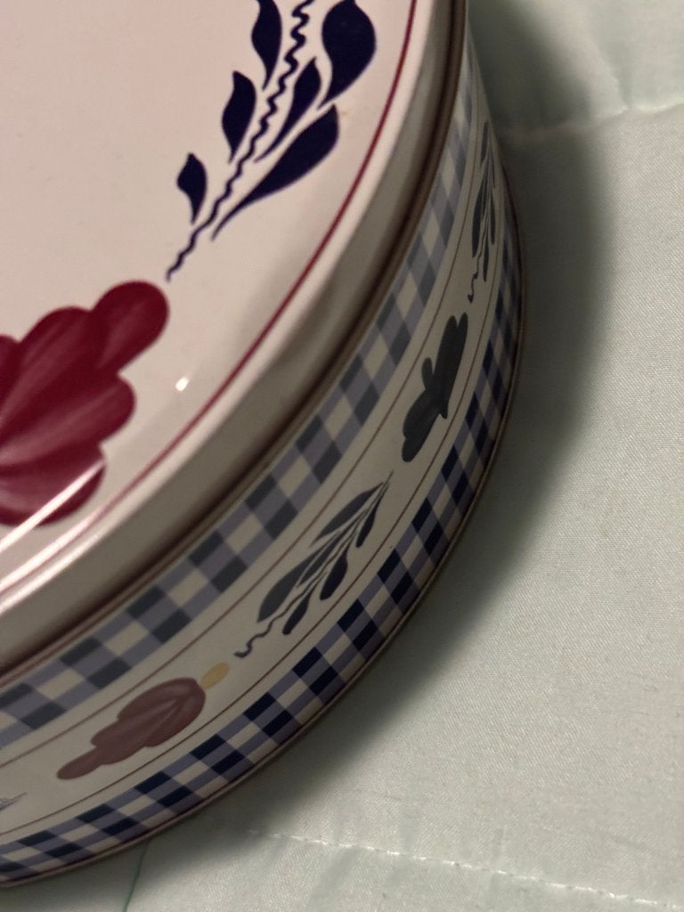 Boerenbont ronde koektrommel nieuw model Boerenbond, Ophalen of Verzenden, Metaal, Meerkleurig, Overige merken