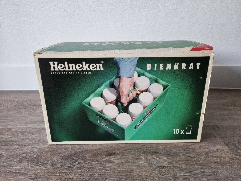 Heineken Dienkrat (In originele doos!), Ophalen, Nieuw, Glas of Glazen, Heineken