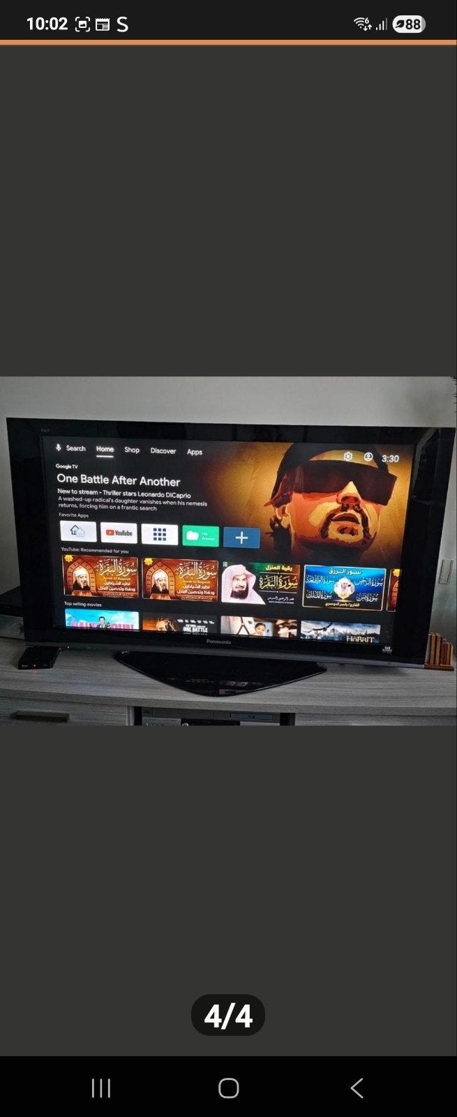 Panasonic TV 126 cm met afstandsbediening, goede staat, Ophalen, 100 cm of meer, 50 Hz, Panasonic