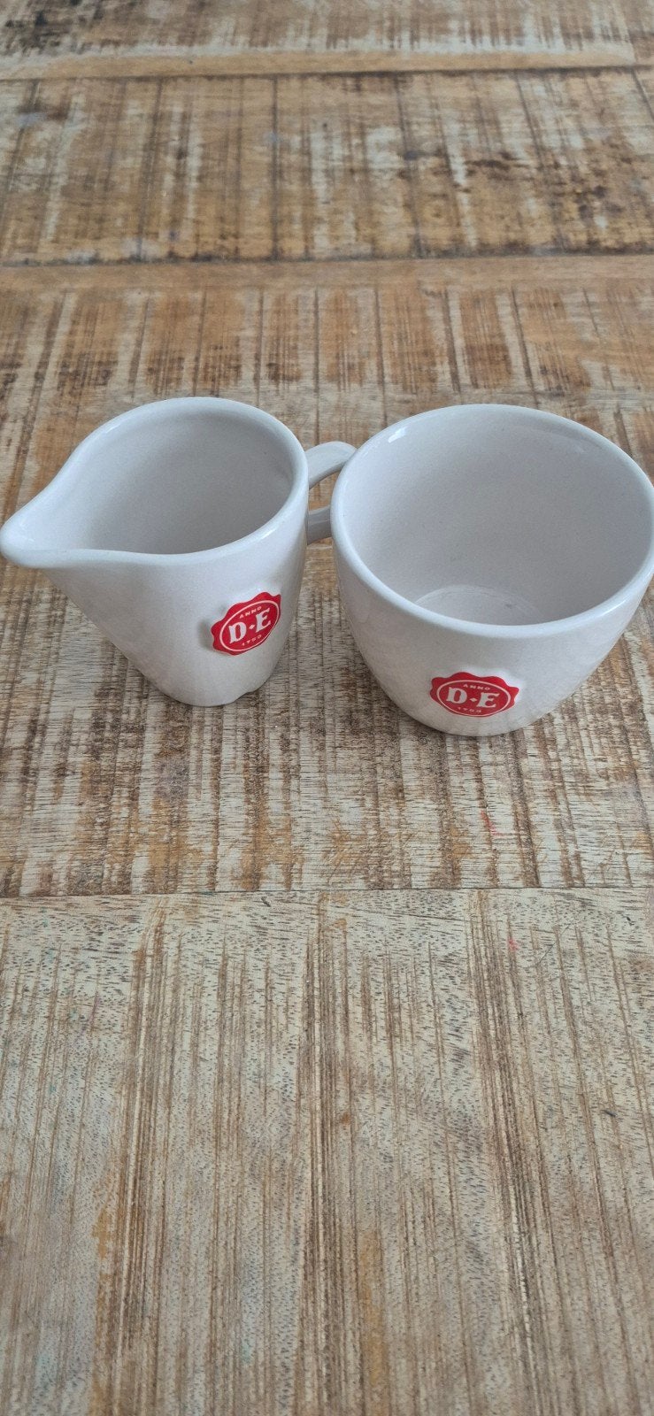 Douwe Egberts melk- en suikerpotje - Royal Raja, Ophalen, Overige merken, Keramiek, Overige typen