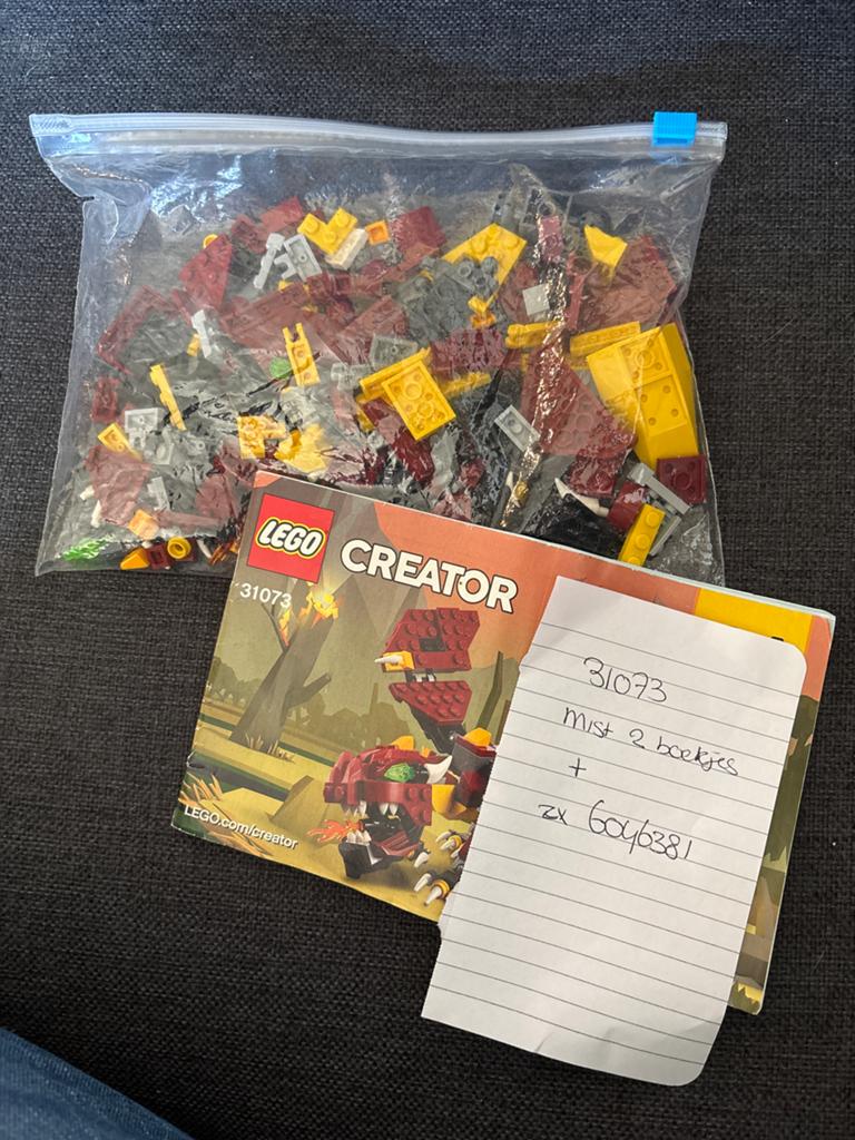 Lego Creator 31073 Drakenvuur, Gebruikt, Lego, Ophalen of Verzenden, Inclusief instructies