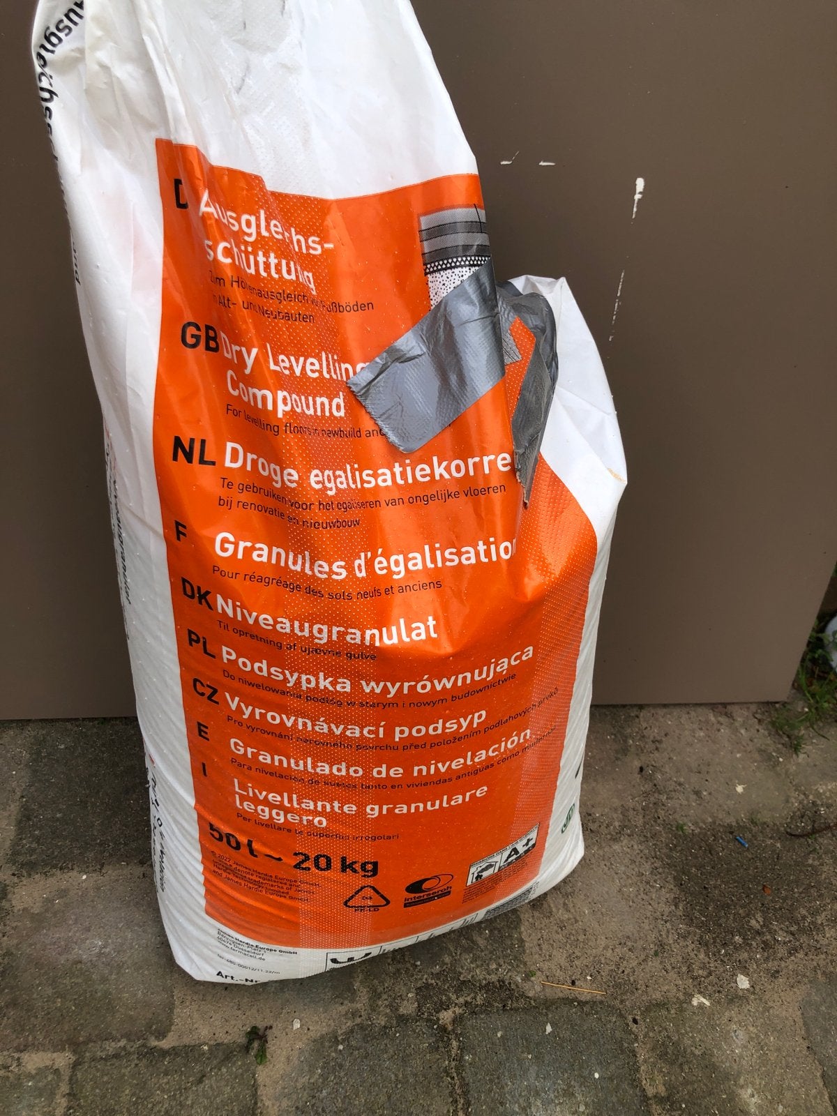 Fermacell egalisatiekorrels, folie en schroeven, Minder dan 10 cm, Overige materialen, Overige typen, Nieuw