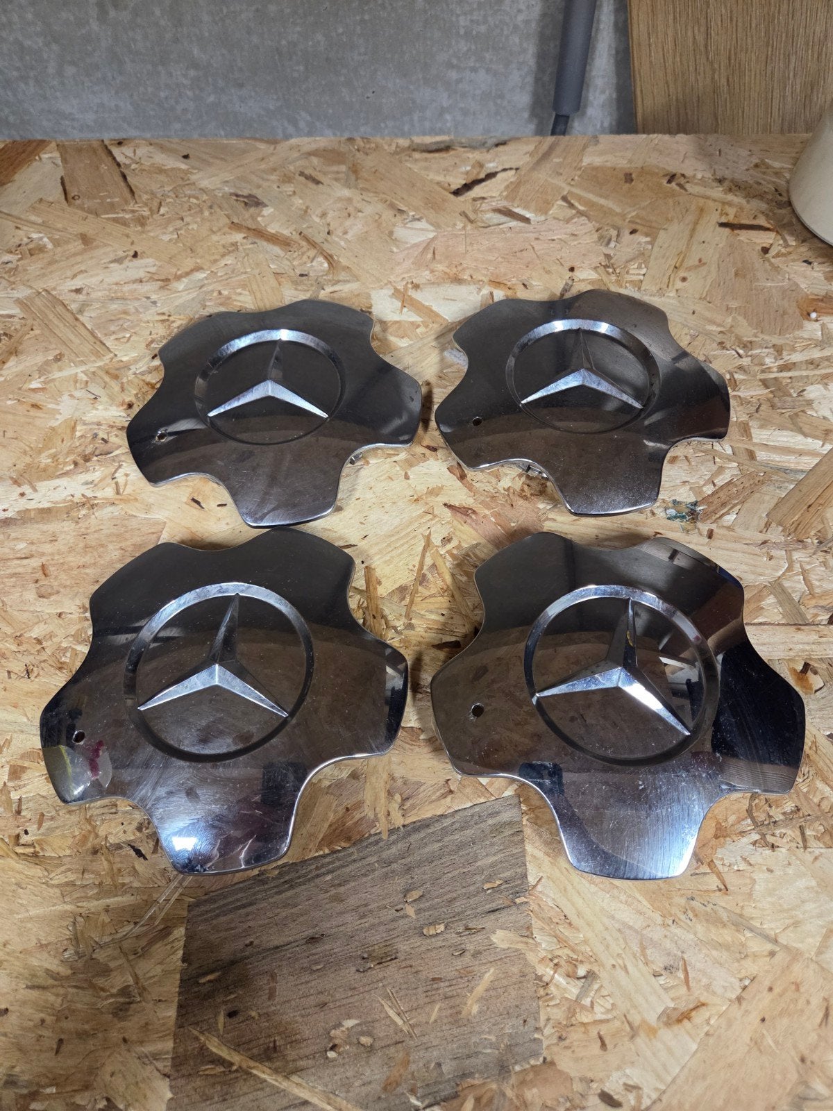 Mercedes naafkappen chrome, Ophalen of Verzenden