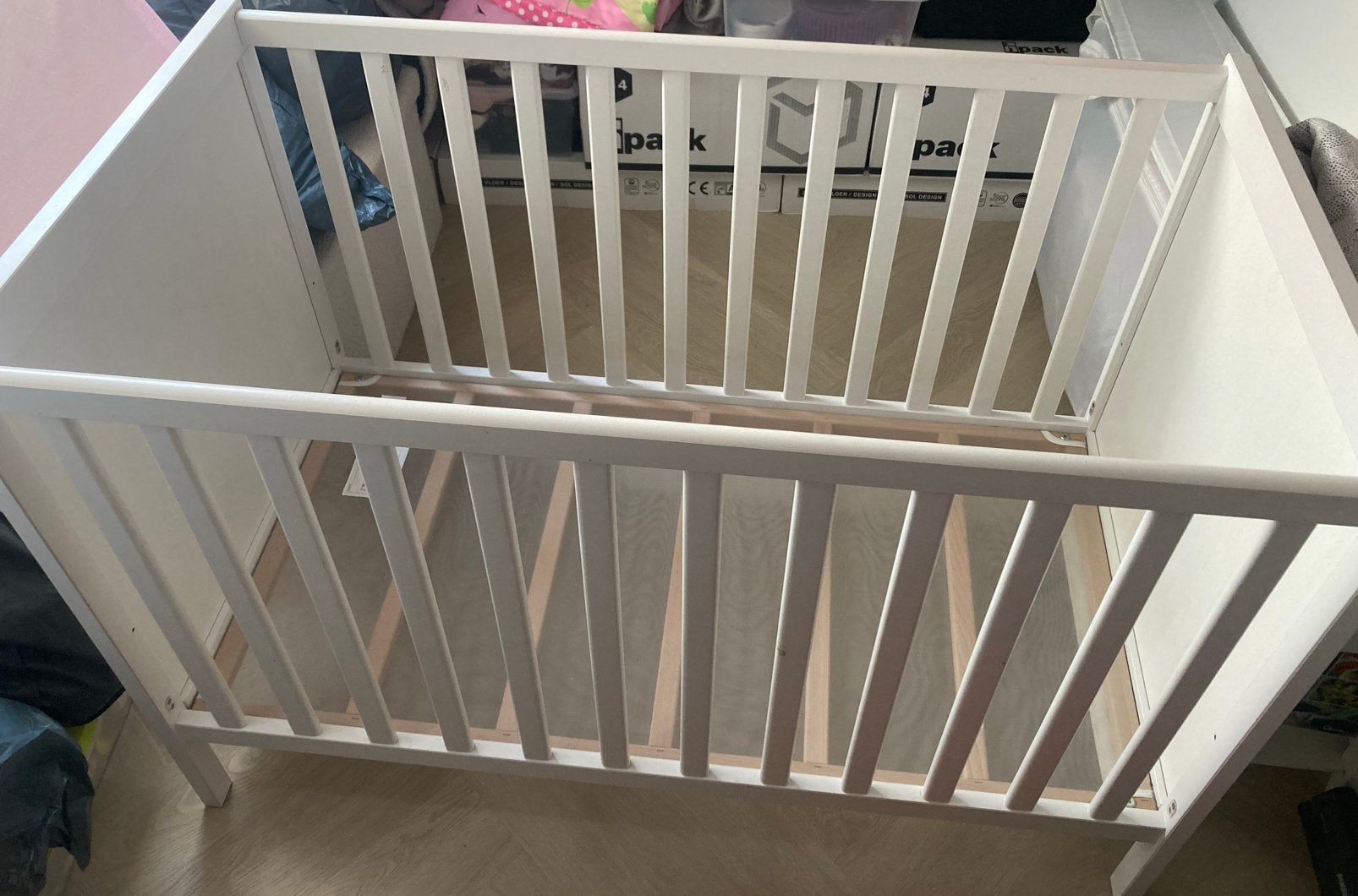 Sundvik babybedje 60x120, Ophalen, Gebruikt, Ledikant
