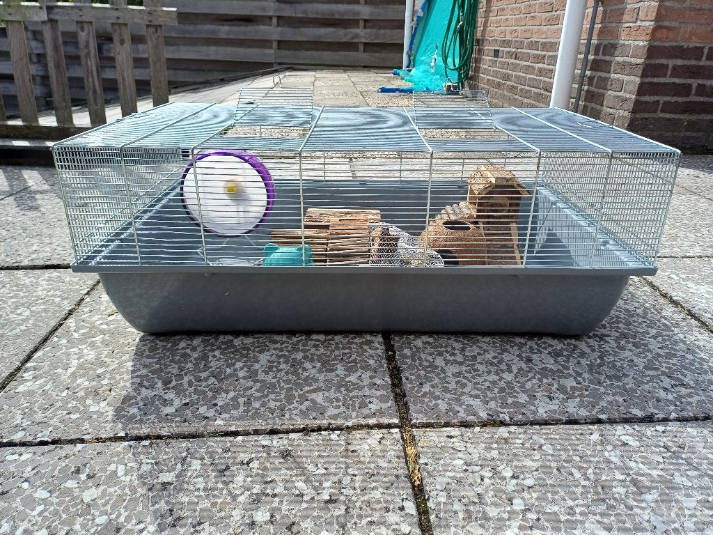 hamsterkooi, Dieren en Toebehoren, Minder dan 60 cm, Kooi, Zo goed als nieuw, 75 tot 110 cm