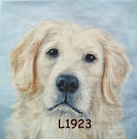 Servetten decoupage/bullet journal - Hond L1923, Hobby en Vrije tijd, Knutselen, Nieuw, Verzenden