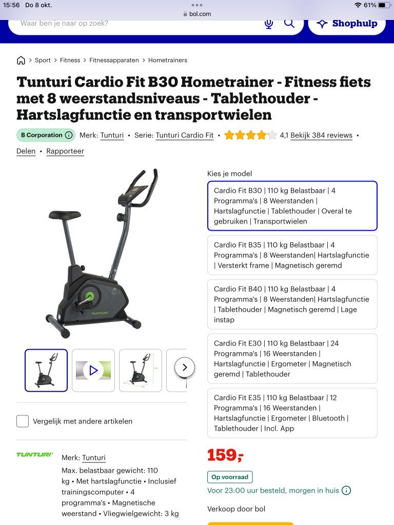Hometrainer te koop, Ophalen, Zo goed als nieuw, Metaal, Benen
