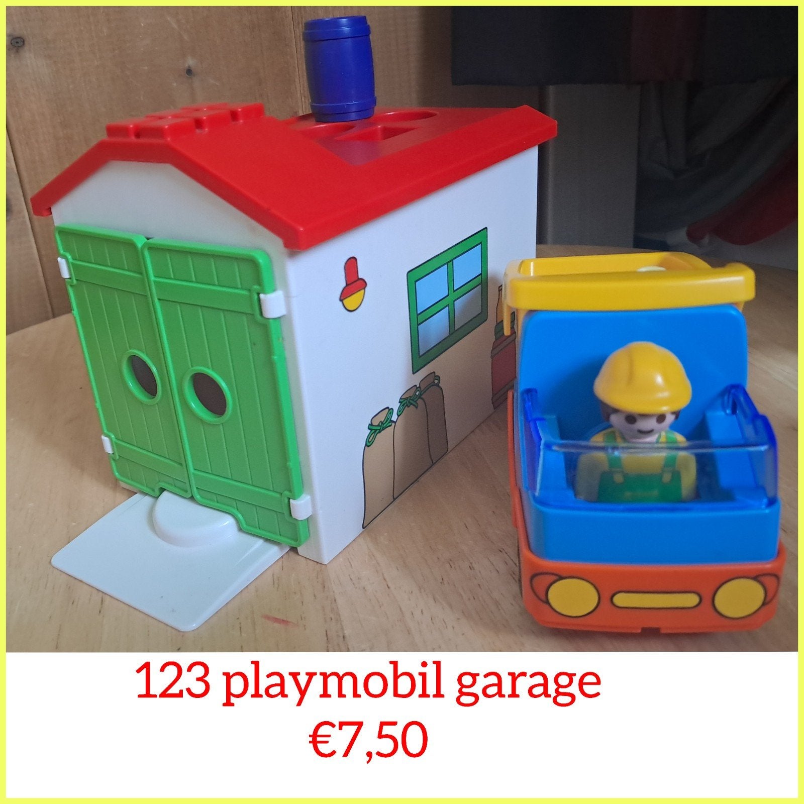 Playmobil 123 Garage met voertuig en figuur, Ophalen, Gebruikt, Jongen of Meisje