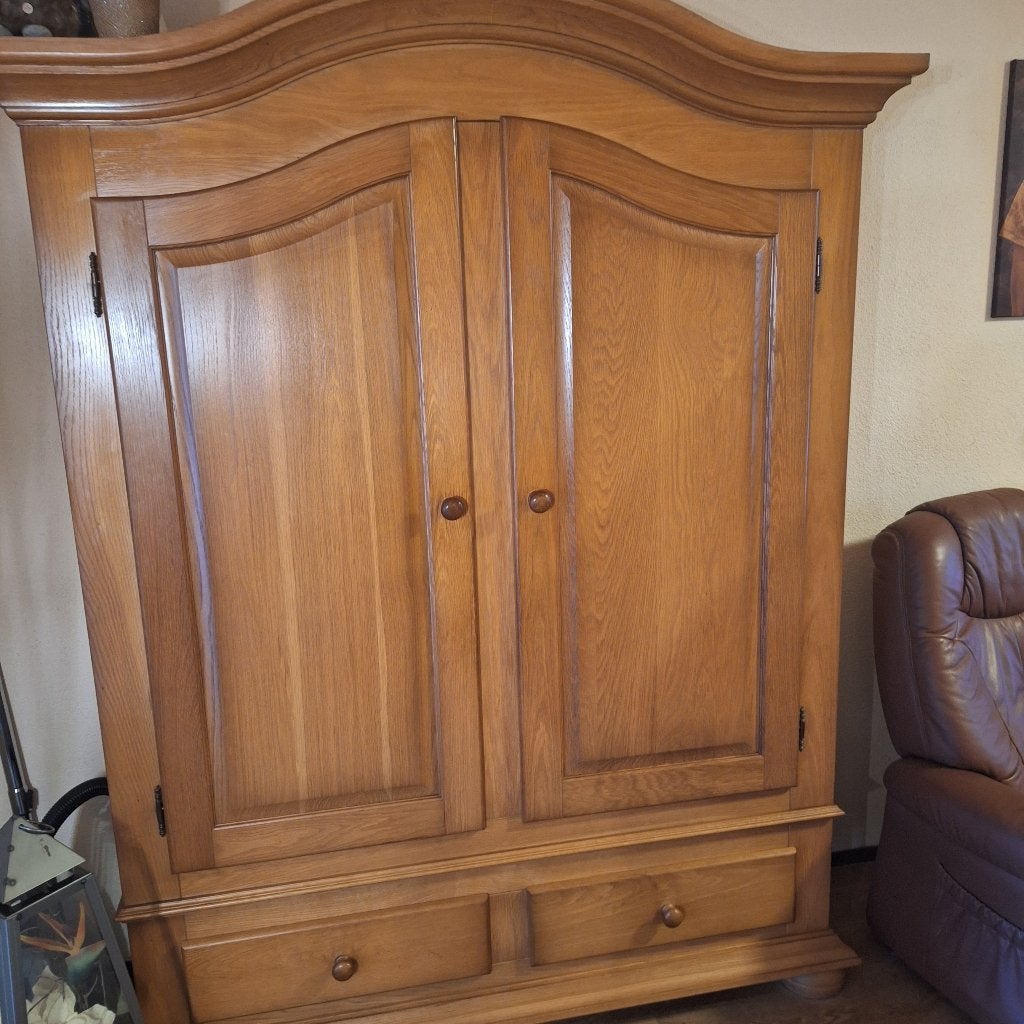 Kast, Huis en Inrichting, Kasten | Kledingkasten, Ophalen, Gebruikt, 150 tot 200 cm, Eikenhout