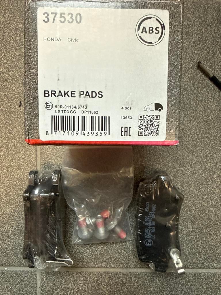 Remblokken Honda Civic - Nieuw (ABS 37530), Ophalen, Nieuw, Honda