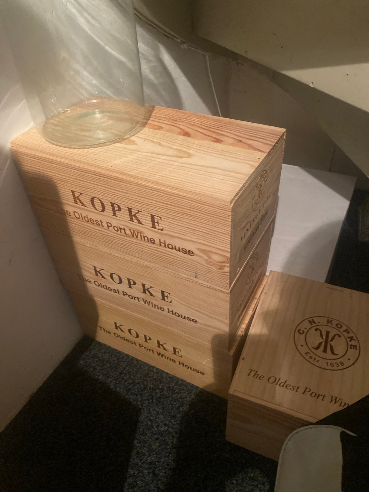 Kopke Vintage Port Houten Kisten - Decoratief & Opslag, Minder dan 50 cm, Gebruikt, 50 tot 100 cm, Ophalen of Verzenden