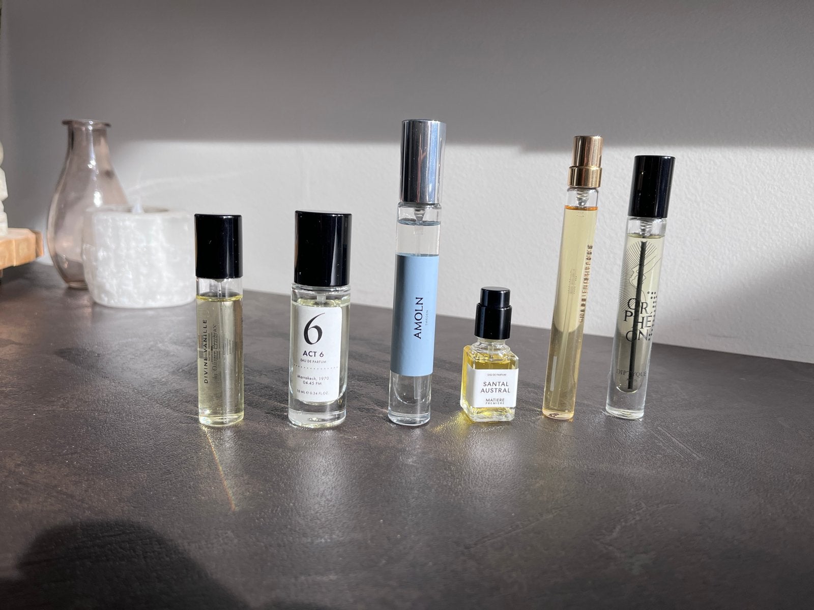 Niche parfums travelsizes - Goldfield & Banks, AMOLN etc., Ophalen of Verzenden, Zo goed als nieuw
