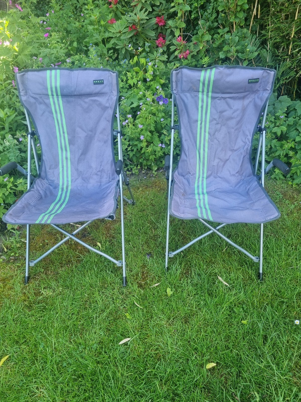 2 Moove Liberty opklapbare campingstoelen met draaghoes, Ophalen of Verzenden, Campingstoel