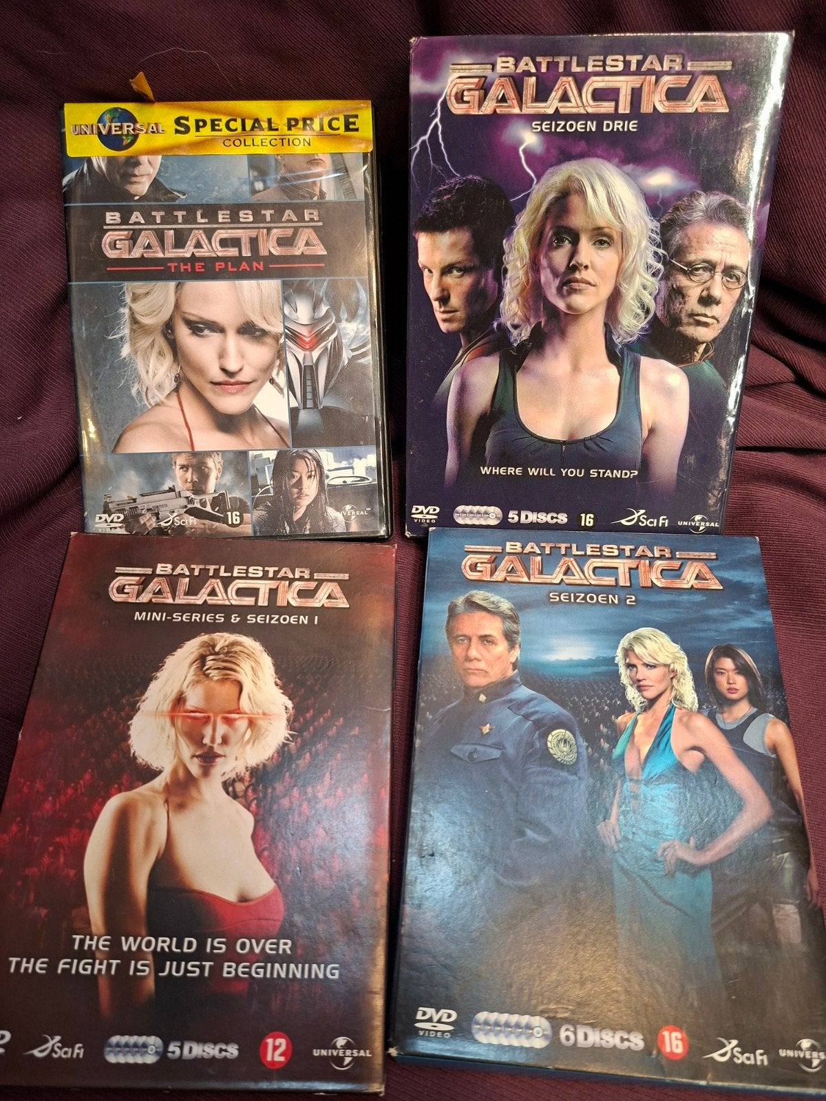 Battlestar Galactica DVD Boxset - Seizoen 1, 2, 3 & Film, Cd's en Dvd's, Ophalen of Verzenden