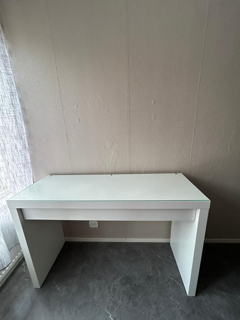Malm make-up tafel, Huis en Inrichting, Tafels | Kaptafels, Ophalen, Zo goed als nieuw, 50 tot 100 cm, Minder dan 100 cm