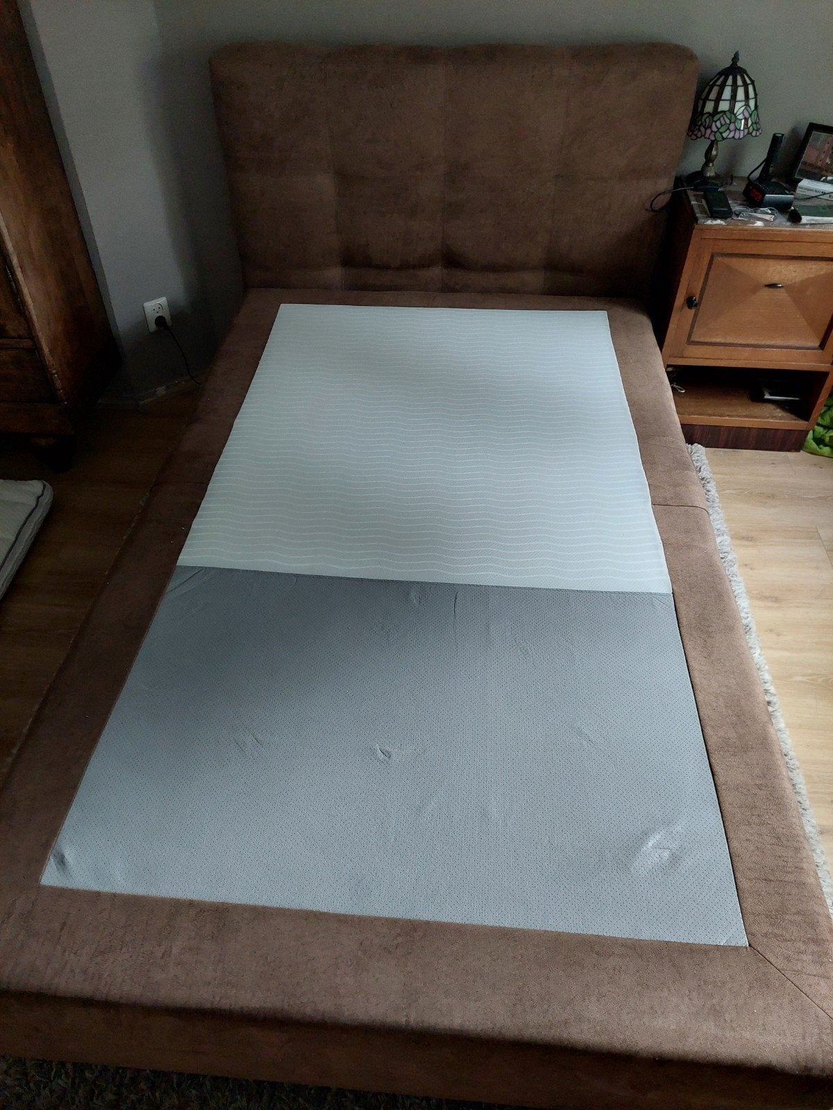 Verstelbare boxspring met matras, Ophalen, Overige materialen, Verstelbaar, Eenpersoons